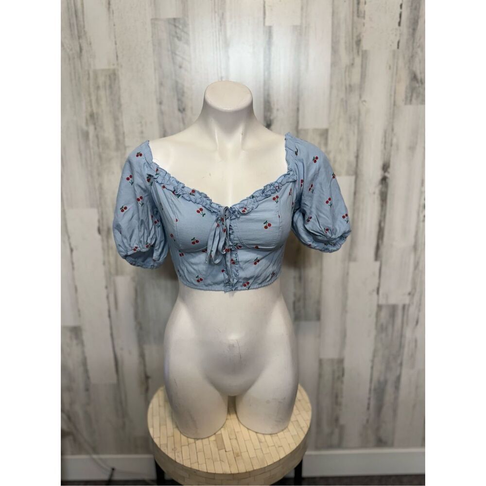 Blue crop top - Picture 2 of 8